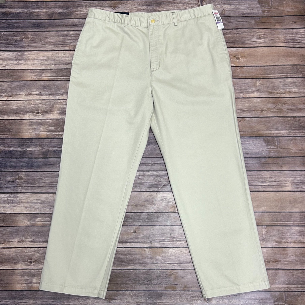 Vineyard Vines Plain Front Twill Stone Beige Club Straight Leg Chino Pant 38 30